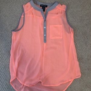 flowy orange tank